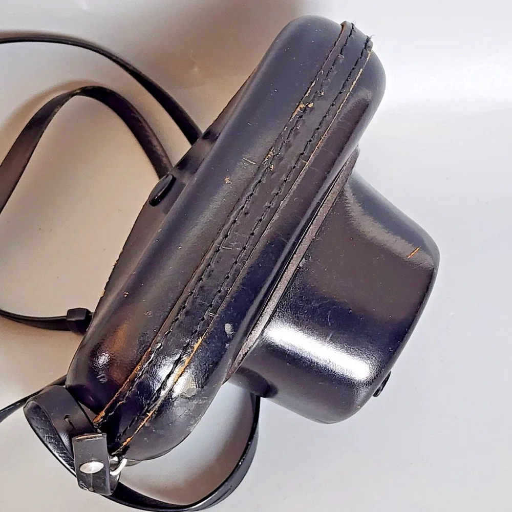 Canon Canonet QL25 Leather Camera Case and Shoulder Strap-Made in Japan